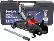 F-2315PE Grey Hydraulic Trolley Jack Car Lift with Blow Molded Case-3000 LBS