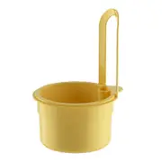 Automatic Dumping Sink Strainer Basket Upgrade Press Dumping Sink Strainer Basket Faucet Hanging Kitchen Sink Drain Basket Yellow