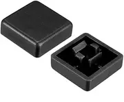 XYWHPGV 20pcs Tactile Push Button Switch Caps 12x12mm for 12x12x7.3mm Micro Tactile Switch Black(e9df1 9b0e7 67c50 a6b77 b1ce2 04bed