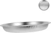 Generic Stainless Steel Wok Steaming Plate Vegetable Steamer Work on Cookware Wok Steamer Food Pot Steamer Steam Pan Steamer Insert Steam Basket Steamer Cooking Steamer Tray Silver