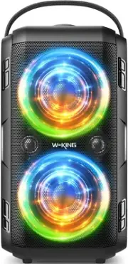 Loud Bluetooth Speakers with Subwoofer 80W Party Portable Outdoor Speakers Blue