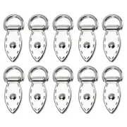 Bag Side Clip Buckle, 10Pcs Purse Strap Chain Connector (Silver 36mm)