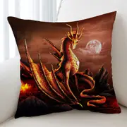 Fantasy Art Alessa the Volcano Lava Dragon Cushion Cover