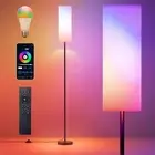 Floor Lamp 173cm RGB Smart LED Corner Lamp with Remote Dimmable for Living Room