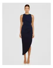 [Pilgrim] Dimitri High Neck Midi Dress in Grey