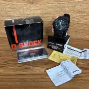 Men's Black Band Casio G-Shock AWG-M100A Analog And Digital Watch Blue Black