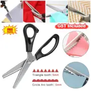 Dressmaking Pinking Shears Fabric Steel Craft Zig Zag Sharp Cut Scissors Tailor