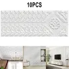 1/10pcs 3D-Soft Foam Brick Texture Pattern Effect Wall Sticker Wall Decor 35cm