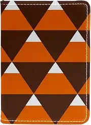 [CWAGFEQZ] Passport Holder,Passport Cover,Passport Holder for Women Men Family,Geometric Triangle Lattice Pattern