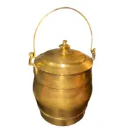 Antique Brass Multipurpose Ghee Pot/Pickle Container vintage