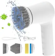 ADVWIN Electric Spin Scrubber, 4 in 1 Wireless Power Scrubber, 2 Rotating Handhe
