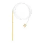 Bamboo Tunisian Circular Crochet Hook 5.5mm (US I/9) with Cable and Bead End