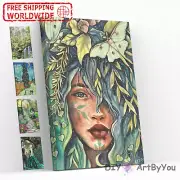 Paint By Numbers Kit Woman Abstract Art Beginner Kids Painting Framed DIY Canvas
