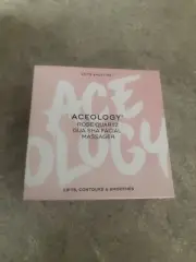 Aceology Rose Quartz Gua Sha Facial Massager NEW NIB!