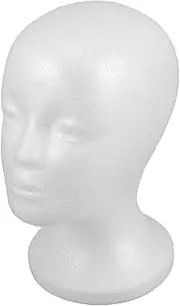 SHERCHPRY Mannequin Head Mask Display Head Hat Display Head Model Props Head Model for Artists Head for Wigs Head Mannequin Mannequins Head Mannequin Stand Foam White