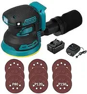 125MM Brushless Random Orbital Electric Sander Wood Grinder Polishing Machine with 1 Battery