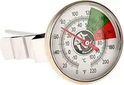 BrewGlobal Rhinoware Thermometer, Stainless Steel Short (RWTHERMS), Silver
