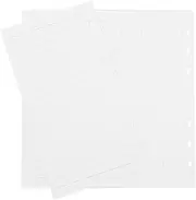 CAXUSD 45 Sheets Planner Inserts Lined Loose Leaf Paper Refill for Ring Binders Smooth Writing Notepad Paper for Students and Office Use Versatile Wide Ruled