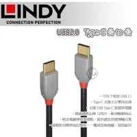 在飛比找momo購物網優惠-【LINDY 林帝】ANTHRA USB 2.0 Type-