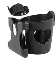 Scooter Cup Holder,Adjustable Drink Holder,Stroller Mobile Phone Mount,Adjustable Clamp Design,Multi-Purpose,Black,8.5cm/3.35" for Stroller