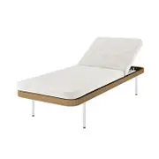 Culion Wicker Outdoor Sun Lounger with Cushion