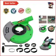 Complete 7-Inch Dust Shroud for Angle Grinders - Ideal for Wood, Stone, Concrete