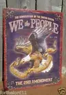 2nd Amendment We The People Eagle US Constitution Right Tin Metal Sign Vintage