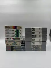 Lot of 16 Sealed vhs tapes fuji,sony,jvc