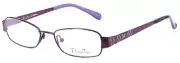 THALIA Alondra PU Purple Girls Oval Metal Eyeglasses Frame 47-16-125 w/ Case