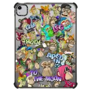 iPad Air (4th/5th gen) iPad Impact Case Ape In Coloured Sticker iPad Case