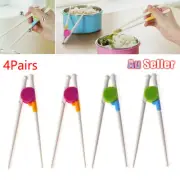 Children Baby Training Chopsticks Kids Adults Wooden Learning Reusable Chopstick
