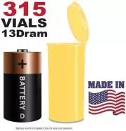 315 Lemon Vials - 13 DRAM Pop Top Bottle - Smell Proof Containers