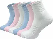 [GAWILO] 6 Pairs of Premium Women's Sports Socks - Plush Sole - No Pressure Seam