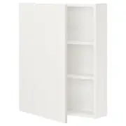 ENHET wall cb w 2 shlvs/door, white, 60x17x75 cm