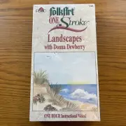 Donna Dewberry Folkart One Stroke Landscapes Sealed VHS # 1208