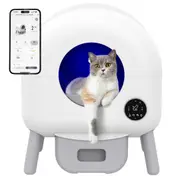 Advwin Automatic Cat Litter Box 90L Self-Cleaning App Control
