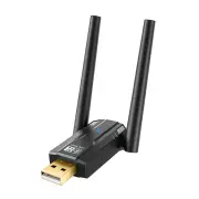 bluetooth 5.4 USB Adapter 150M Dual Antenna Dongle for PC Wireless Mouse Keyboard Music Audio Receiver Transmitter Plug
