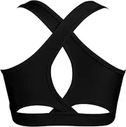 [Yruioon] Kids Girls Cut Out Crisscross Back Crop Tops Cami Yoga Sport Workout Ballet Gymnastics Sports Bra