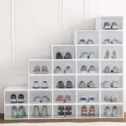 24 Pairs Artiss Shoe Box Rack DIY Stackable White Abel