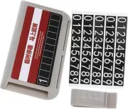 Luxshiny Parking Number Plate Holder Visor Organizer for Temporary Parking Insurance Documents Durable Material Stylish Accessible Car Accessory