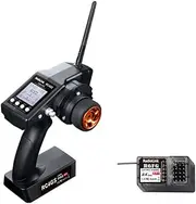 RC4GS 2.4GHz 4CH Remote Control System Transmitter & R6FG Receiver with Gyro for RC Crawler Car Boat Black One Size