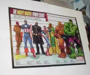Marvel Power Level Chart Poster Kevin Maguire Hulk Thing Spider-Man