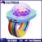 AU USB Mini Bracelet Disco Ball Lights Kids 400mAh for Dance Party (Blue)