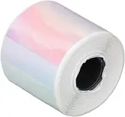 Round Thermal Sticker Label Portable Self Adhesive Small Business Thermal Sticker for Address Barcode Storage Bin Labels 160 Sheets (Shiny; 3x2.6mm)