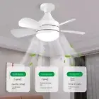 Dimmable Ceiling Fan Light Electric Fan Ceiling Lamp Office Garage Restaurant