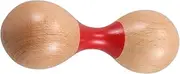 OFFSCH Double-headed Wooden Maracas Toddler Music Toy Percussion Instrument Wood Shaker Musical Instruments for Boys and Girls Safe Comfortable Design