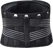 Waistband Fitness Belt for Running Sports Gym Unisex Waist Support Strap for Lower Back Alignment and Muscle Support Present for Fitness Enthusiasts Black