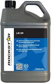 Rockstar LIFT OFF 5L, Remove Cement Smear & Grout Haze. Rust, Hard Water Stains, Lime Deposits & Efflorescence Remover. Use To Clean Bluestone Tiles, Porcelain Tiles, Concrete Pavers & Ceramic Tiles