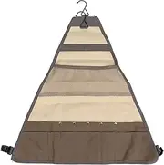 Camping Hanging Bag,21.65x23.22 Canvas Triangular Design Outdoor Tableware Storage Bag Camping Hanging Bag for Outdoor