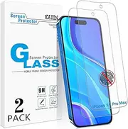 KATIN 2 Pack Matte Screen Protector for iPhone 15 Pro Max 6.7 Inch Tempered Glass Flim, Anti-Glare, Anti-Fingerprint, Bubble Free